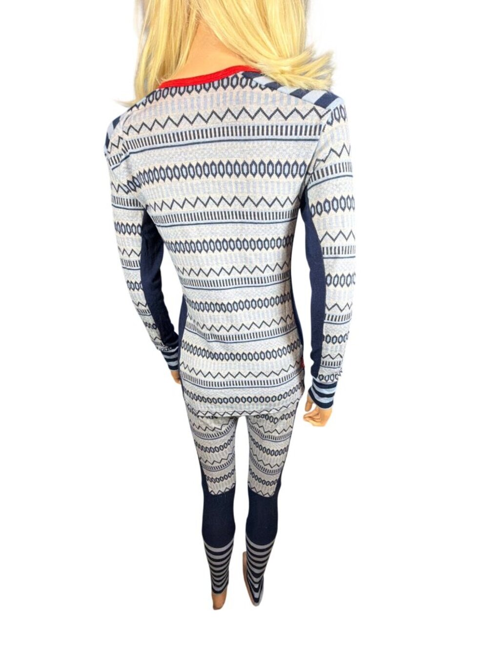 Kari Traa Åkle Blue Thermal Base Layer SET Medium Top/Bottom MSRP$240 - Picture 16 of 17